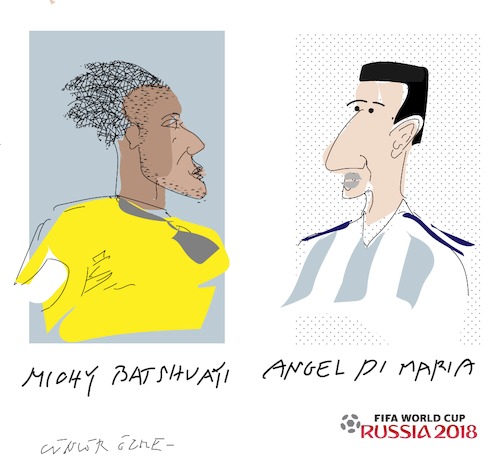Cartoon: A.Di Maria and M.Batshuayi (medium) by gungor tagged world,cup