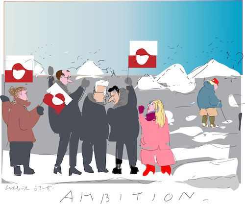 Cartoon: Ambition sans frontier (medium) by gungor tagged ambition,of,trump,ambition,of,trump