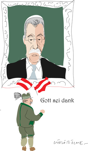 Cartoon: A.Van der bellen (medium) by gungor tagged austria