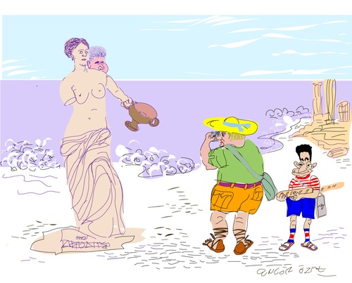 Cartoon: Baksheesh (medium) by gungor tagged cyprus