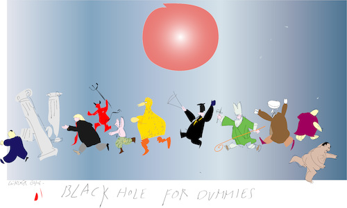 Cartoon: Black hole (medium) by gungor tagged univers,univers