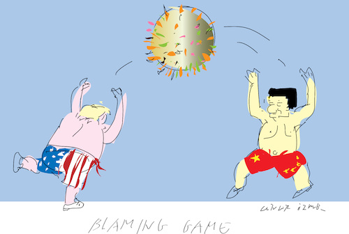 Cartoon: Blame Game (medium) by gungor tagged usa,usa