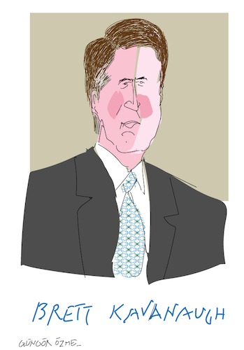 Cartoon: Brett Kavanaugh (medium) by gungor tagged usa