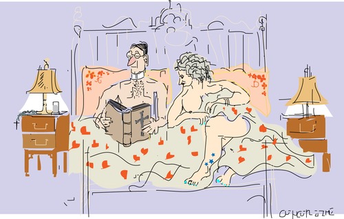 Cartoon: Celibacy (medium) by gungor tagged church