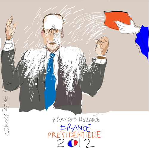 Cartoon: Douche de la farine (medium) by gungor tagged france
