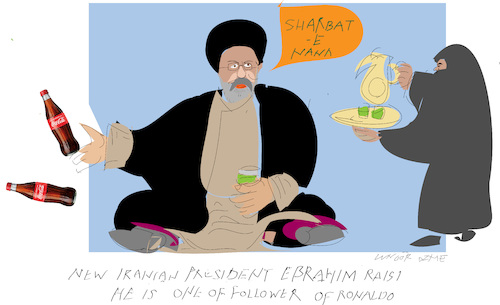 Cartoon: Ebrahim Raisi (medium) by gungor tagged ebrahim,raisi,ebrahim,raisi