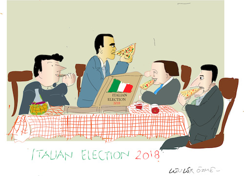 Cartoon: Election Italy 2018 (medium) by gungor tagged italy
