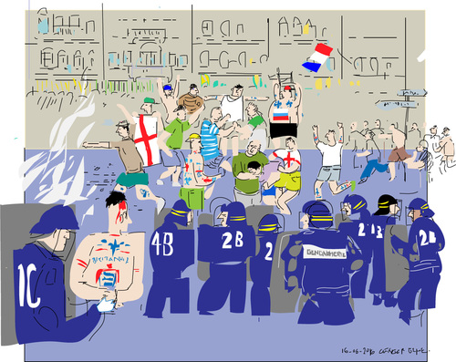 Cartoon: France 2016 -5 (medium) by gungor tagged france