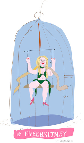 Cartoon: Free Britney  Spears (medium) by gungor tagged free,britney,spears,free,britney,spears