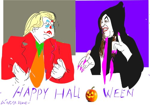 Cartoon: Halloween gig (medium) by gungor tagged happy,halloween,2024,happy,halloween,2024