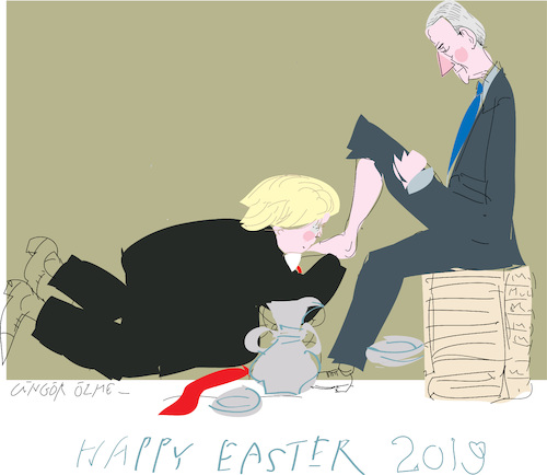 Cartoon: Happy Easter 2019 (medium) by gungor tagged usa,usa