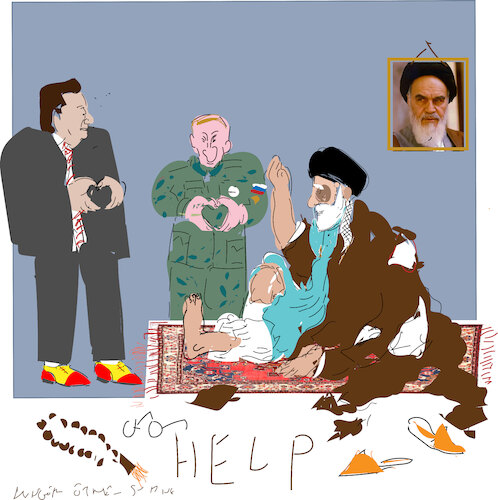 Cartoon: Help from big brothers (medium) by gungor tagged big,brotthers,are,helping,to,iran,big,brotthers,are,helping,to,iran