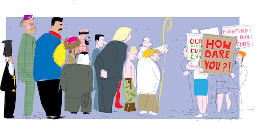 Cartoon: How dare You (medium) by gungor tagged world,world