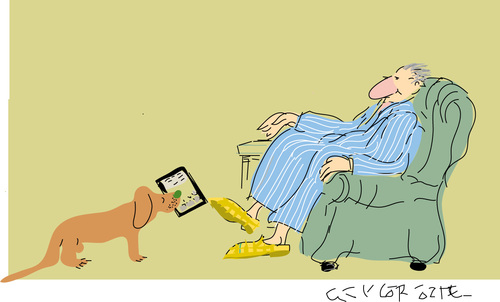 Cartoon: I Pad (medium) by gungor tagged online