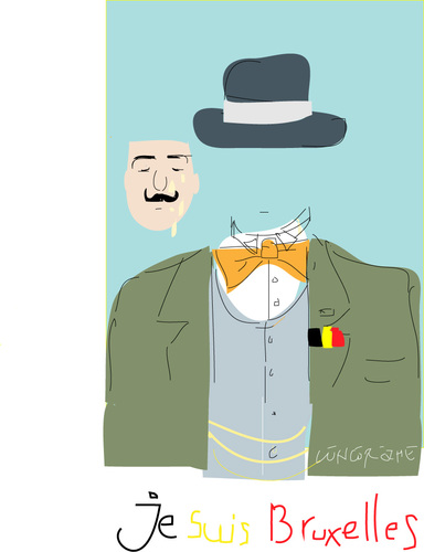 Cartoon: Je suis Bruxelles (medium) by gungor tagged belgium