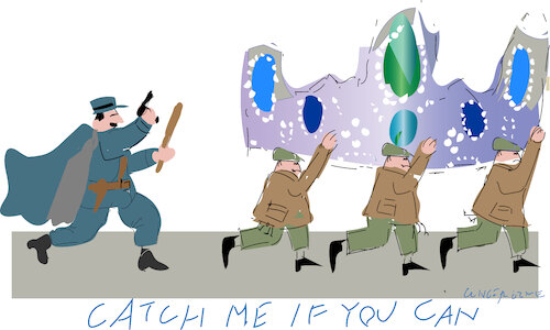 Cartoon: Jewels from the Louvre (medium) by gungor tagged louvre,robbery,2025,louvre,robbery,2025