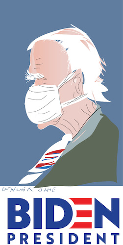 Cartoon: Joe Biden (medium) by gungor tagged us,election,2020,us,election,2020