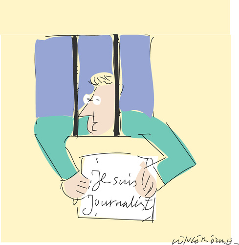 Cartoon: Journalist -2 (medium) by gungor tagged turkey