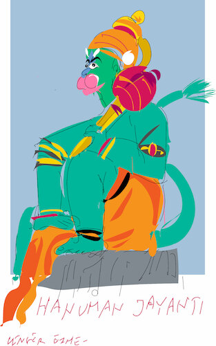 Cartoon: Lord Hanuman Jayanti Festival (medium) by gungor tagged lord,hanuman,jayanti,festival,2023,lord,hanuman,jayanti,festival,2023