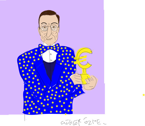 Cartoon: Mario Draghi (medium) by gungor tagged europe