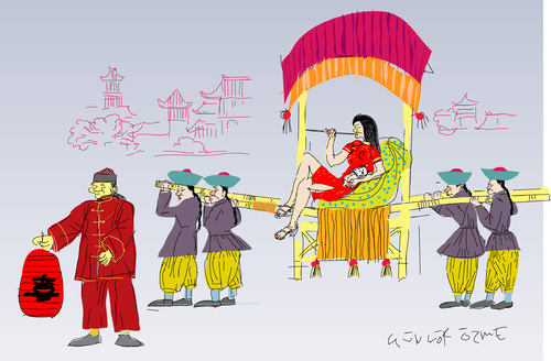 Cartoon: Mistressville (medium) by gungor tagged china