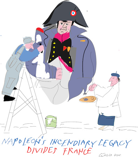 Cartoon: Napoleon Bonaparte 4 th May (medium) by gungor tagged napoleon,bonaparte,napoleon,bonaparte