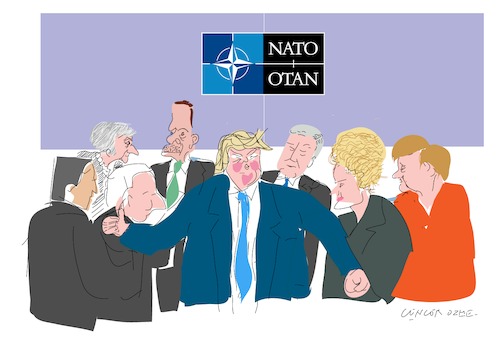 Cartoon: Nato Summit (medium) by gungor tagged europa