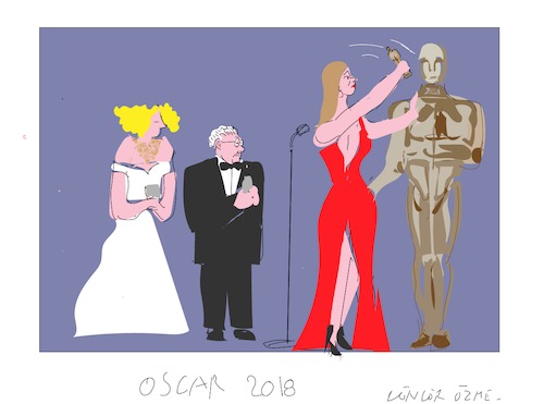 Cartoon: Oscar 2018 (medium) by gungor tagged hollywood