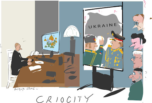 Cartoon: Putin is very busy (medium) by gungor tagged putin,in,his,office,putin,in,his,office
