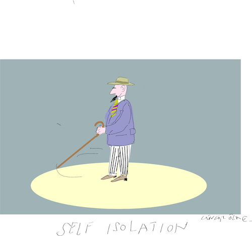 Cartoon: Self Isolation (medium) by gungor tagged pandemic,pandemic