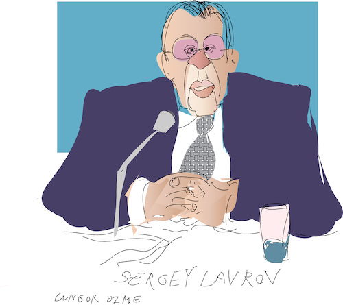 Cartoon: Sergey Lavrov (medium) by gungor tagged russian,diplomat,sergey,lavrov,russian,diplomat,sergey,lavrov