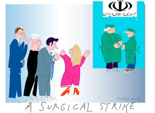 Cartoon: Surgical strike (medium) by gungor tagged surgical,strike,surgical,strike