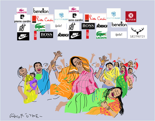 Cartoon: Sweat Shop (medium) by gungor tagged bangladesh