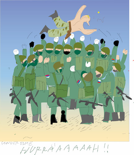 Cartoon: The anniversary of Ukraine war (medium) by gungor tagged ukraine,war,ukraine,war