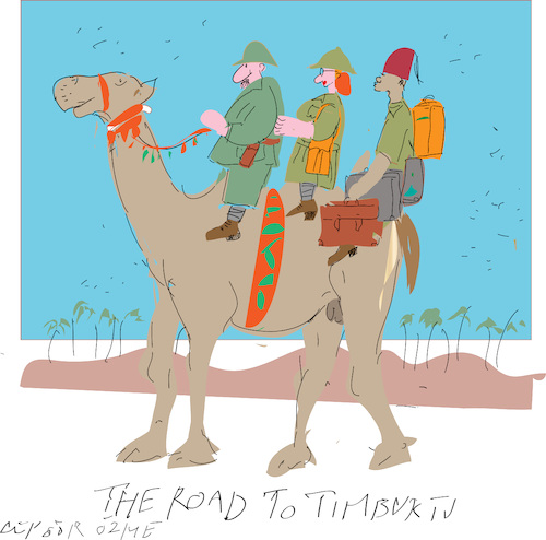 Cartoon: The Road to TimbuktuTR (medium) by gungor tagged travel,travel
