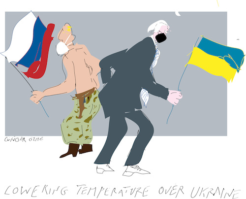 Cartoon: Ukraine is under Russian siege (medium) by gungor tagged ukraine,situation,2022,ukraine,situation,2022