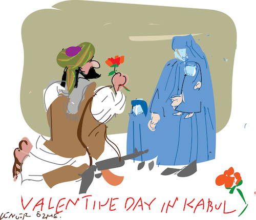 Cartoon: Valentine Day sans frontier (medium) by gungor tagged valentine,day,2025,valentine,day,2025