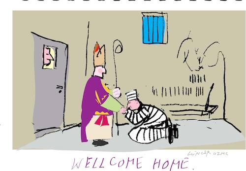 Cartoon: Welcome Home (medium) by gungor tagged vatican,vatican