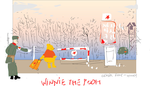 Cartoon: Winnie the Pooh (medium) by gungor tagged china