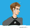 Cartoon: Andy Murray (small) by gungor tagged britain