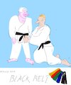 Cartoon: Black belt (small) by gungor tagged black,belt,ceremony