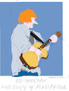 Cartoon: Ed Sheeran (small) by gungor tagged ed sheeran is not guilty