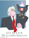 Cartoon: Hundred days  D Trump (small) by gungor tagged hunder,days,for,trump