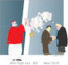 Cartoon: New Pope and new tariff (small) by gungor tagged new,pope,and,tex