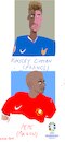 Cartoon: Pepe and K.Coman (small) by gungor tagged two,players,from,euro,cup,2024
