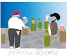 Cartoon: Persian defense (small) by gungor tagged us,and,iran,war