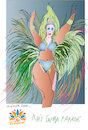 Cartoon: Samba queen (small) by gungor tagged rio,carnaval,2025