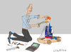 Cartoon: Stress test (small) by gungor tagged economy