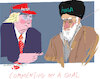 Cartoon: Trump will talk with Iran (small) by gungor tagged new,page,for,iran