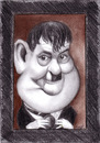 Cartoon: Oliver Hardy (small) by Tomek tagged laurel and hardy oliver comedy silent films